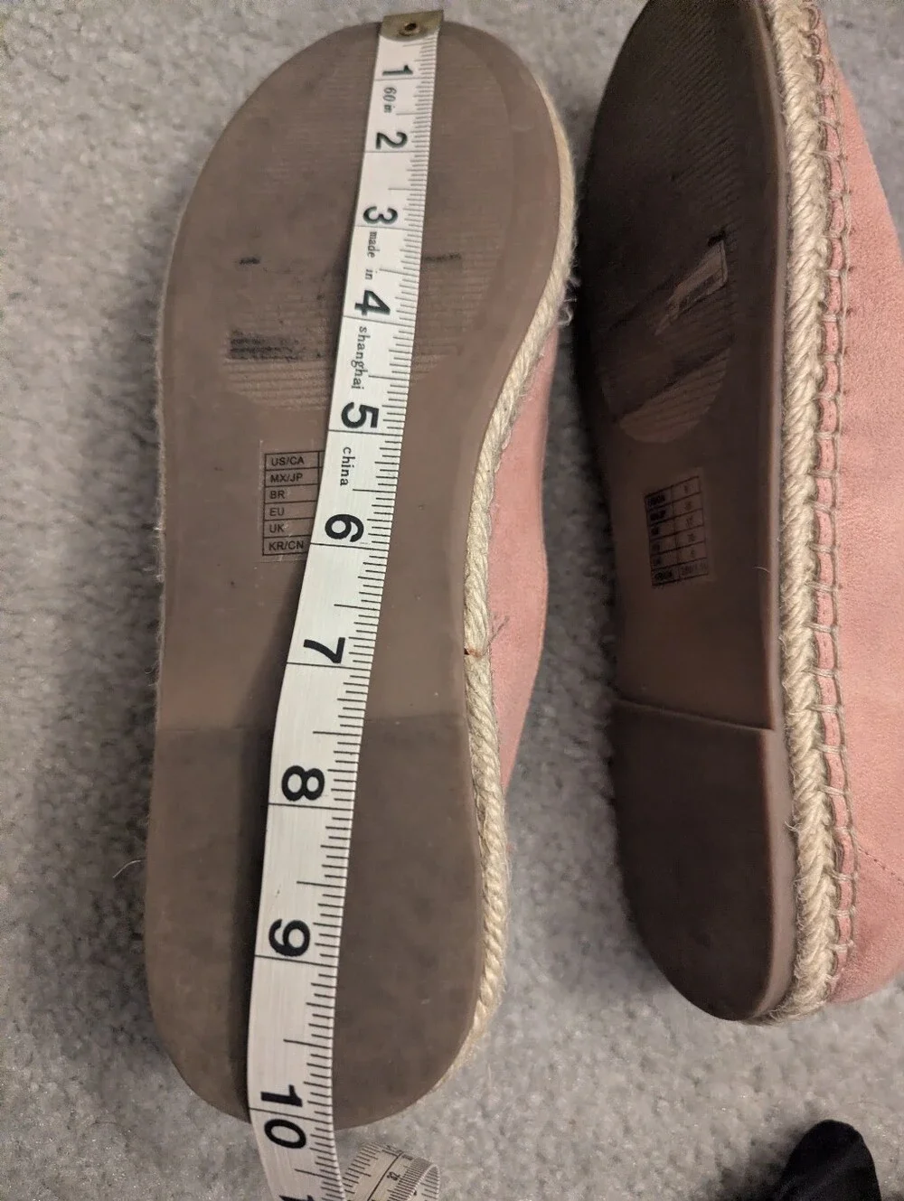 Suede Pink Espadrille Loafers - Women (8)
